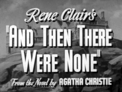 Dieci piccoli indiani [And Then There Were None], René Clair, 1945